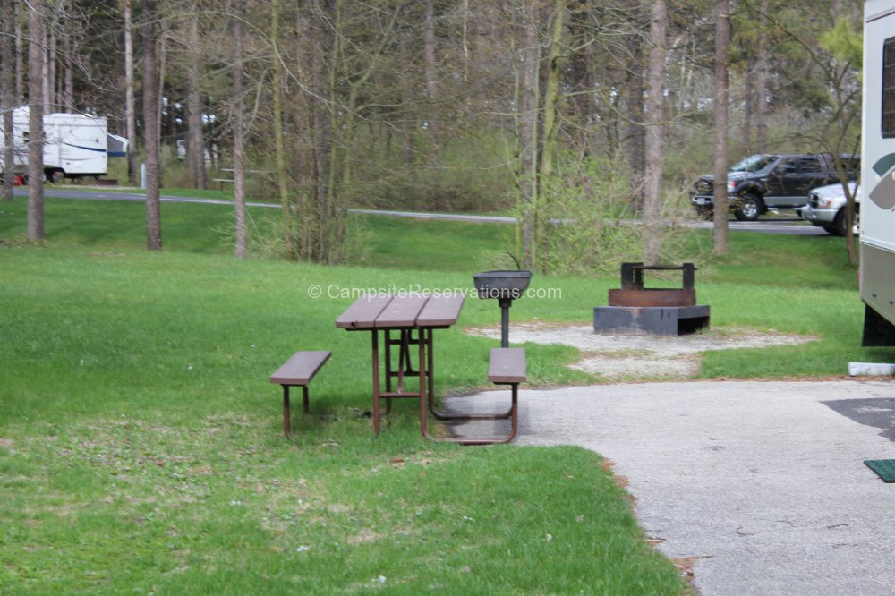 Campsite 014E in KohlerAndrae State Park Campground at KohlerAndrae State Park, Wisconsin